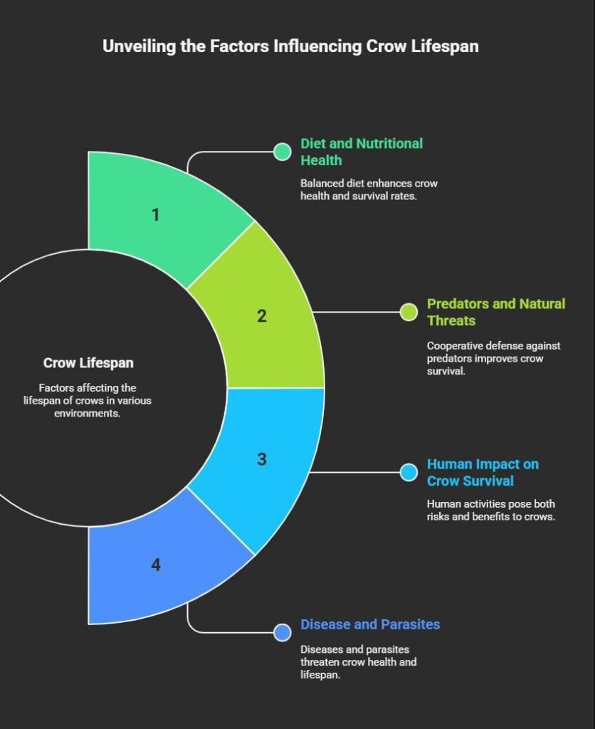 Factors Influencing the Crow's Lifespan!