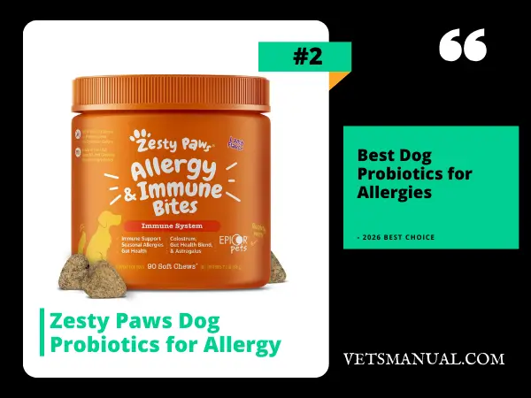 Zesty Paws Dog Probiotics for Allergy Relief